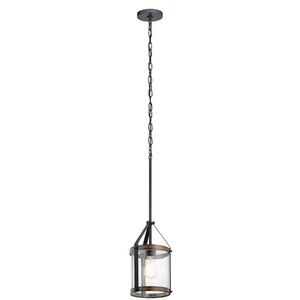 Sleek Black Hanging Lantern